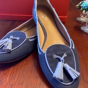 Blue Coach flats